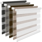 10 Years Warranty Sunetex 50% Zebra Roller Blinds Dual Layer Shades Window Blind Fabric