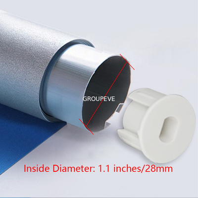 Ησυχία και ομαλή λειτουργία 38mm Αλουμινίου Roller Blind Tube Blinds