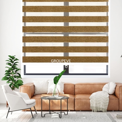 Καλή τιμή. Λούξυ Ασύρματη Ζέμπρα Roller Blind 100% ύφασμα παράθυρο κουρτίνες αποχρώσεις σε απευθείας σύνδεση