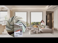 Λευκή επικάλυψη πυρόσπιτο μαύρο παράθυρα Roller Blind υφάσματα για ξενοδοχείο